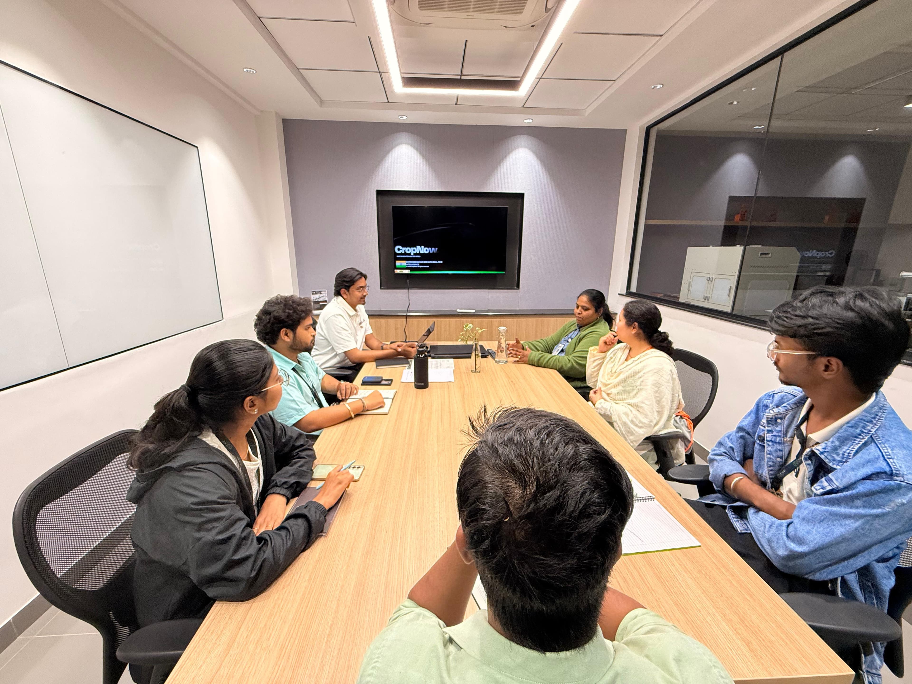 A CropNow core team meeting
